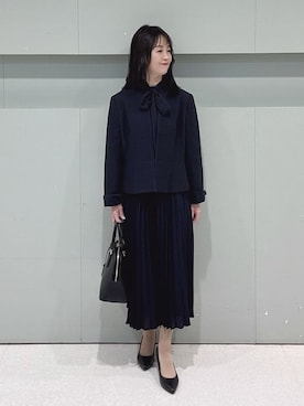 「UNTITLED（アンタイトル）のアイテム（ワンピース/ドレス）」を使った、makiさん（レディース・154cm）の春コーディネート