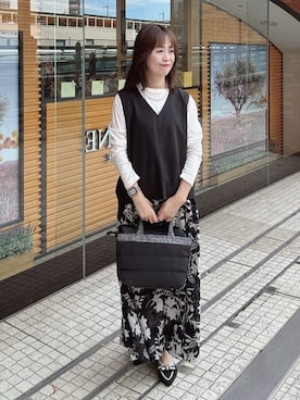 「UNTITLED（アンタイトル）のアイテム」を使った、makiさん（レディース・154cm）の秋コーディネート