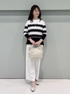 「UNTITLED（アンタイトル）のアイテム（バッグ）」を使った、makiさん（レディース・154cm）の春コーディネート