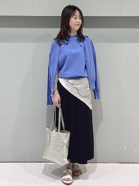 「MILOS（ミロス）のアイテム」を使った、makiさん（レディース・154cm）の春コーディネート