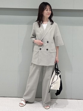「MILOS（ミロス）のアイテム」を使った、makiさん（レディース・154cm）の春コーディネート