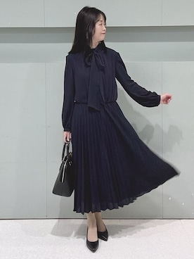 「UNTITLED（アンタイトル）のアイテム（ワンピース/ドレス）」を使った、makiさん（レディース・154cm）の春コーディネート