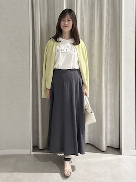 「UNTITLED（アンタイトル）のアイテム」を使った、makiさん（レディース・154cm）の夏コーディネート
