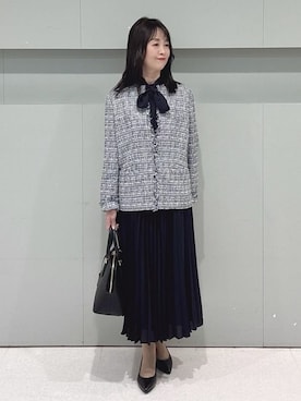 「UNTITLED（アンタイトル）のアイテム（ワンピース/ドレス）」を使った、makiさん（レディース・154cm）の春コーディネート