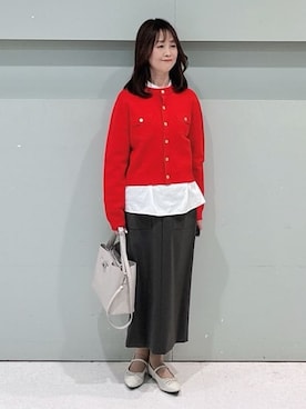 「UNTITLED（アンタイトル）のアイテム」を使った、makiさん（レディース・154cm）の冬コーディネート
