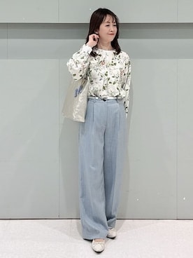 「MILOS（ミロス）のアイテム」を使った、makiさん（レディース・154cm）の冬コーディネート