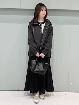 「UNTITLED（アンタイトル）のアイテム（バッグ）」を使った、makiさん（レディース・154cm）の冬コーディネート