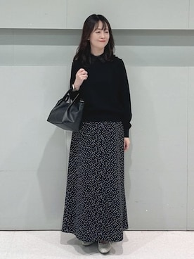 「UNTITLED（アンタイトル）のアイテム（ブルゾン）」を使った、makiさん（レディース・154cm）の春コーディネート