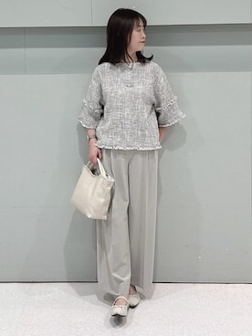 「UNTITLED（アンタイトル）のアイテム（ブルゾン）」を使った、makiさん（レディース・154cm）の春コーディネート