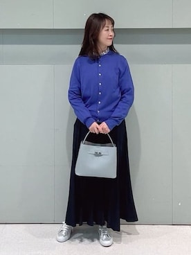 「SUPERGA（スペルガ）のアイテム」を使った、makiさん（レディース・154cm）の冬コーディネート