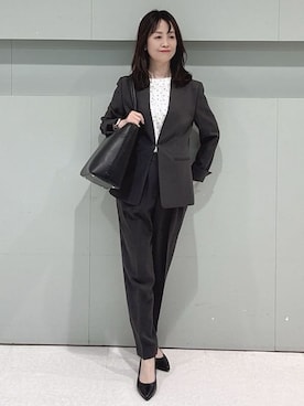 「UNTITLED（アンタイトル）のアイテム（バッグ）」を使った、makiさん（レディース・154cm）の春コーディネート