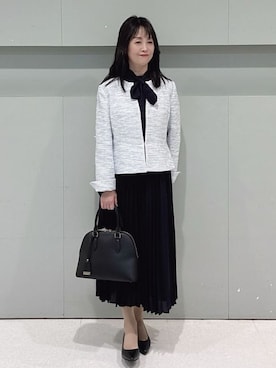 「UNTITLED（アンタイトル）のアイテム（ワンピース/ドレス）」を使った、makiさん（レディース・154cm）の春コーディネート