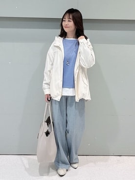 「UNTITLED（アンタイトル）のアイテム（ブルゾン）」を使った、makiさん（レディース・154cm）の冬コーディネート