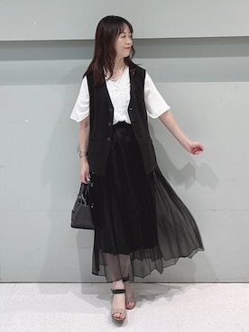 「UNTITLED（アンタイトル）のアイテム」を使った、makiさん（レディース・154cm）の夏コーディネート