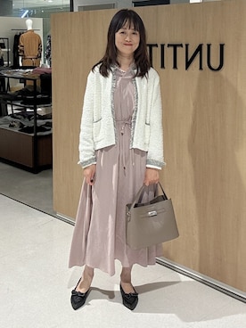 「UNTITLED（アンタイトル）のアイテム」を使った、makiさん（レディース・154cm）の秋コーディネート