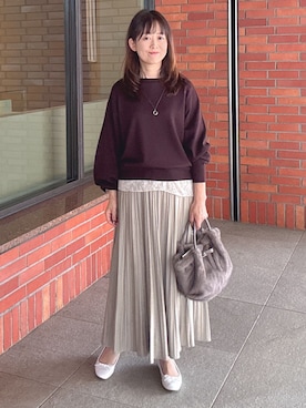 「50代コーデ」｜makiさん（レディース・154cm）の秋コーディネート