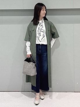 「UNTITLED（アンタイトル）のアイテム（ワンピース/ドレス）」を使った、makiさん（レディース・154cm）の春コーディネート