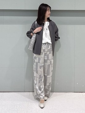 「UNTITLED（アンタイトル）のアイテム（ブルゾン）」を使った、makiさん（レディース・154cm）の春コーディネート