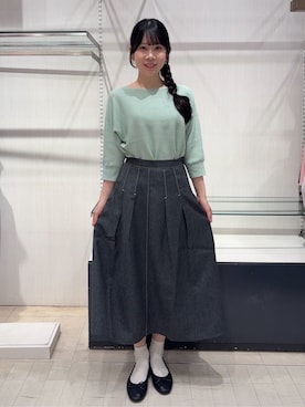 「ITS'DEMO（イッツデモ）のアイテム」を使った、wakanaさん（レディース・158cm）の春コーディネート