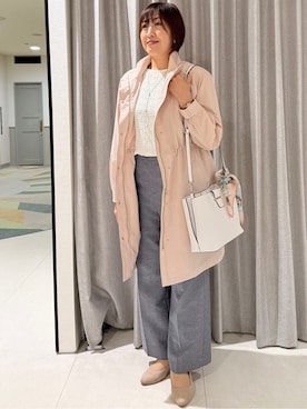 「COUP DE CHANCE（クードシャンス）のアイテム」を使った、Satさん（レディース・158cm）の春コーディネート