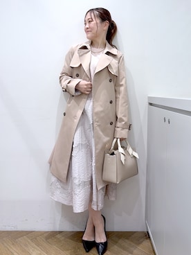 「index（インデックス）のアイテム（バッグ）」を使った、Junさん（レディース・156cm）の春コーディネート