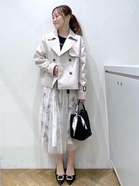 「index（インデックス）のアイテム（バッグ）」を使った、Junさん（レディース・156cm）の春コーディネート