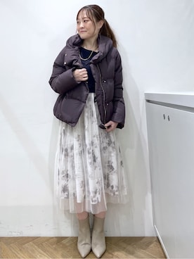 Junさん（レディース・156cm）の冬コーディネート