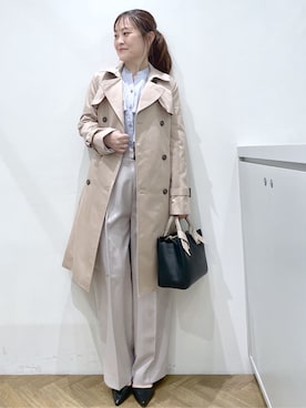 「index（インデックス）のアイテム（バッグ）」を使った、Junさん（レディース・156cm）の春コーディネート