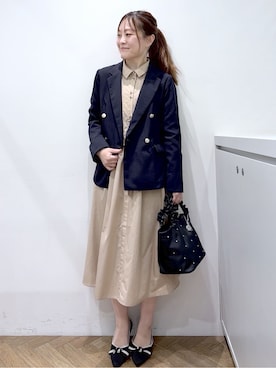 「index（インデックス）のアイテム（バッグ）」を使った、Junさん（レディース・156cm）の春コーディネート