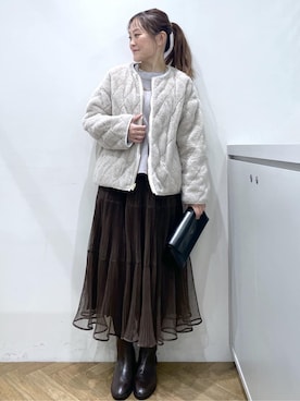 Junさん(レディース・156cm)の冬コーディネート