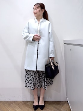 「OPAQUE.CLIP（オペークドットクリップ）のアイテム」を使った、Junさん（レディース・156cm）の春コーディネート