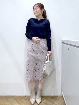 「index（インデックス）のアイテム（バッグ）」を使った、Junさん（レディース・156cm）の冬コーディネート
