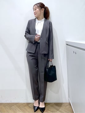 「index（インデックス）のアイテム（バッグ）」を使った、Junさん（レディース・156cm）の冬コーディネート