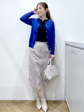 「index（インデックス）のアイテム（バッグ）」を使った、Junさん（レディース・156cm）の春コーディネート