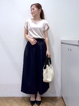 「オフィスカジュアル」｜Junさん（レディース・156cm）の夏コーディネート