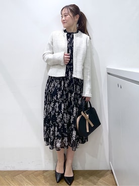 「index（インデックス）のアイテム（バッグ）」を使った、Junさん（レディース・156cm）の春コーディネート