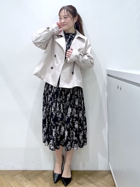 「Rubyrivet（ルビーリベット）のアイテム」を使った、Junさん（レディース・156cm）の春コーディネート