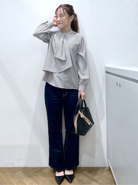 「index（インデックス）のアイテム（バッグ）」を使った、Junさん（レディース・156cm）の冬コーディネート