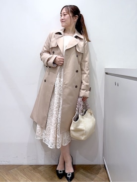 「index（インデックス）のアイテム（バッグ）」を使った、Junさん（レディース・156cm）の春コーディネート