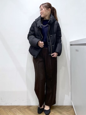 Junさん（レディース・156cm）の冬コーディネート