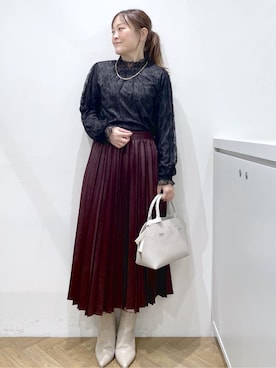 Junさん(レディース・156cm)の冬コーディネート