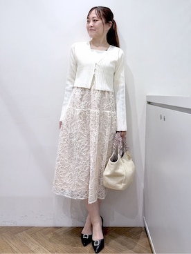 「index（インデックス）のアイテム（バッグ）」を使った、Junさん（レディース・156cm）の春コーディネート