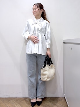 「index（インデックス）のアイテム（バッグ）」を使った、Junさん（レディース・156cm）の春コーディネート