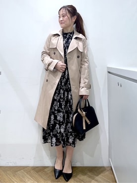 「index（インデックス）のアイテム（バッグ）」を使った、Junさん（レディース・156cm）の春コーディネート