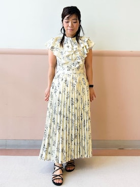 「オフィスカジュアル」｜「アイテム（ワンピース）」を使った、こやさん（レディース・145cm）の春コーディネート