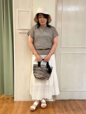 ke-yさん（レディース・160cm）の春コーディネート