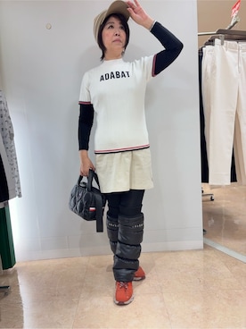 「adabat（アダバット）のアイテム」を使った、いっちゃんさん（レディース・155cm）の冬コーディネート