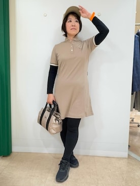 「adabat（アダバット）のアイテム」を使った、いっちゃんさん（レディース・155cm）の春コーディネート