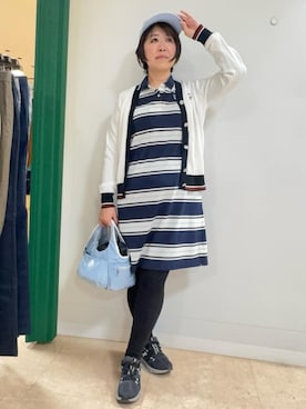 「adabat（アダバット）のアイテム」を使った、いっちゃんさん（レディース・155cm）の春コーディネート