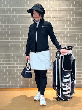 「アイテム（サンバイザー）」を使った、いっちゃんさん（レディース・155cm）の冬コーディネート